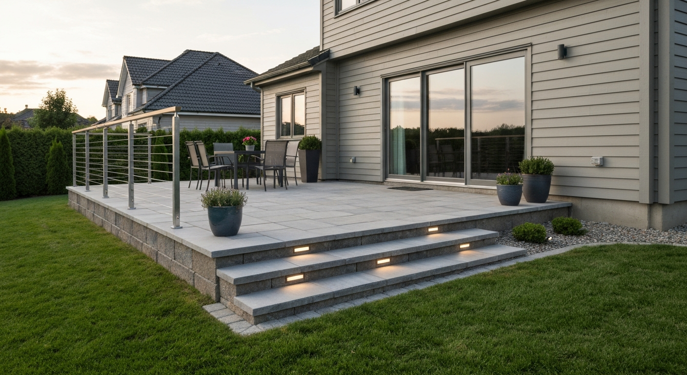 What Is a Raised Patio: Definition, Types, Costs & Safety