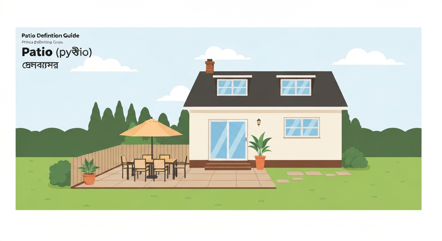 Patio Meaning in Bengali: Definition, Terms & Usage Guide